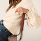 525 America - Piper Dramatic Sleeve Cable Sweater