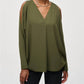 Joseph Ribkoff - V-neck Long Sleeve Top