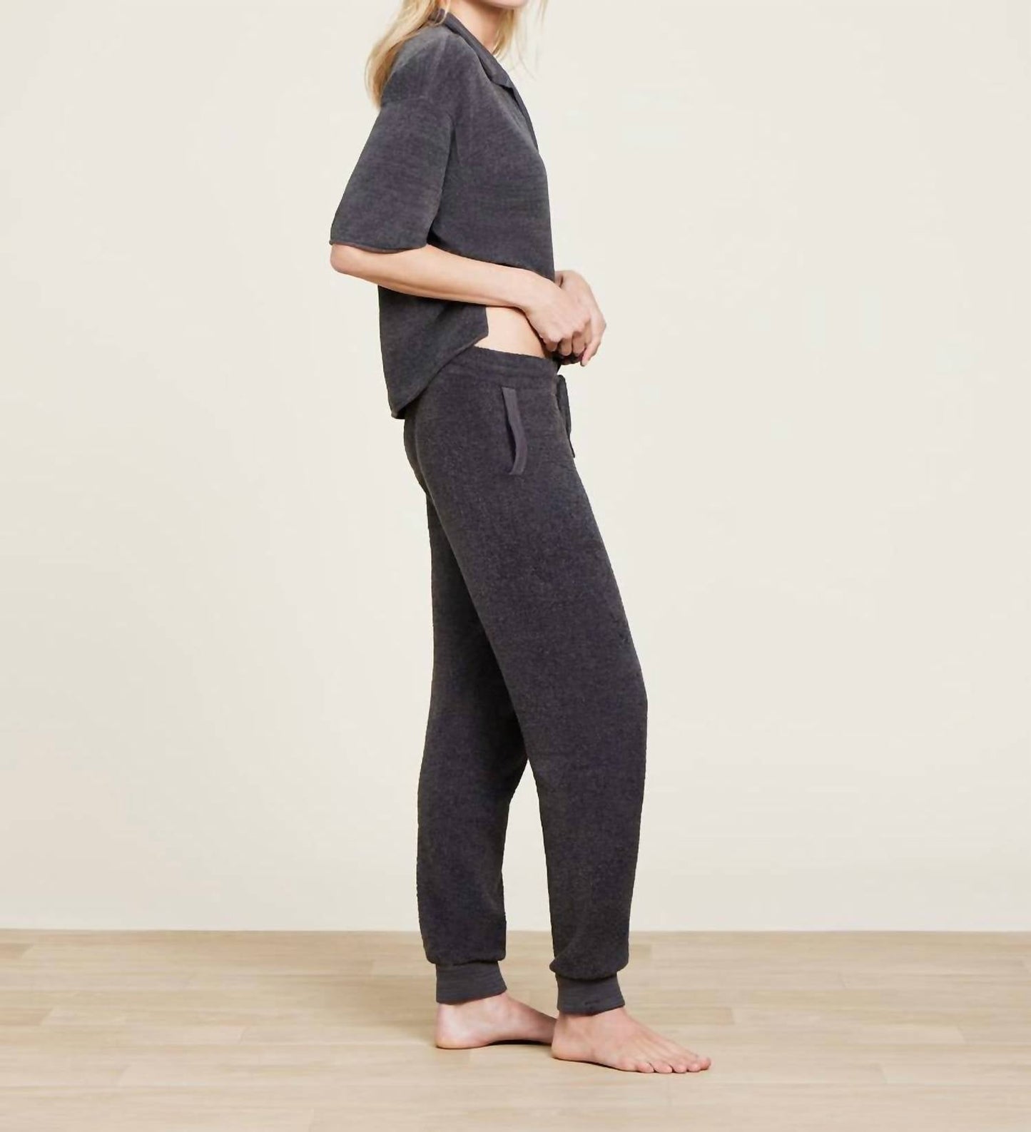 Barefoot Dreams - Cozy Chic Ultra Lite Collared Short Sleeve Top