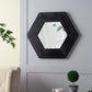 Hexagon Mirror With Natural Wood Frame