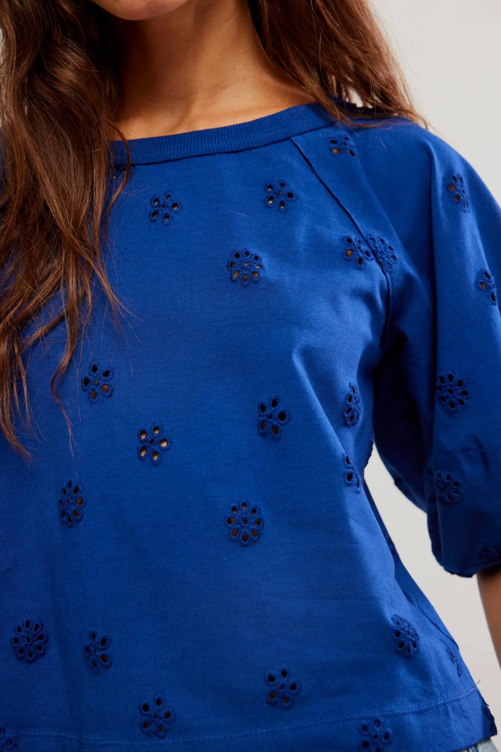 Free People - Jessie Eyelet Tee