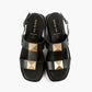 All Black - Women's Pyramid Stud Sandal