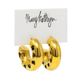 Mary Kathryn Designs - Women Heart Tube Hoops