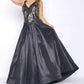 Mac Duggal - Shiny Taffeta Fit and Flare Ball Gown - Plus