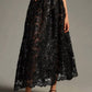 Eva Franco - Embroidered Lace Shine Maxi Skirt