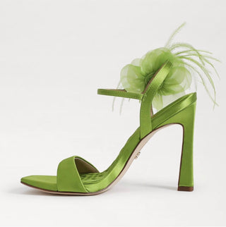 Sam Edelman - Women's Leana Suede Squared Open Toe Stiletto Heeled Sandals