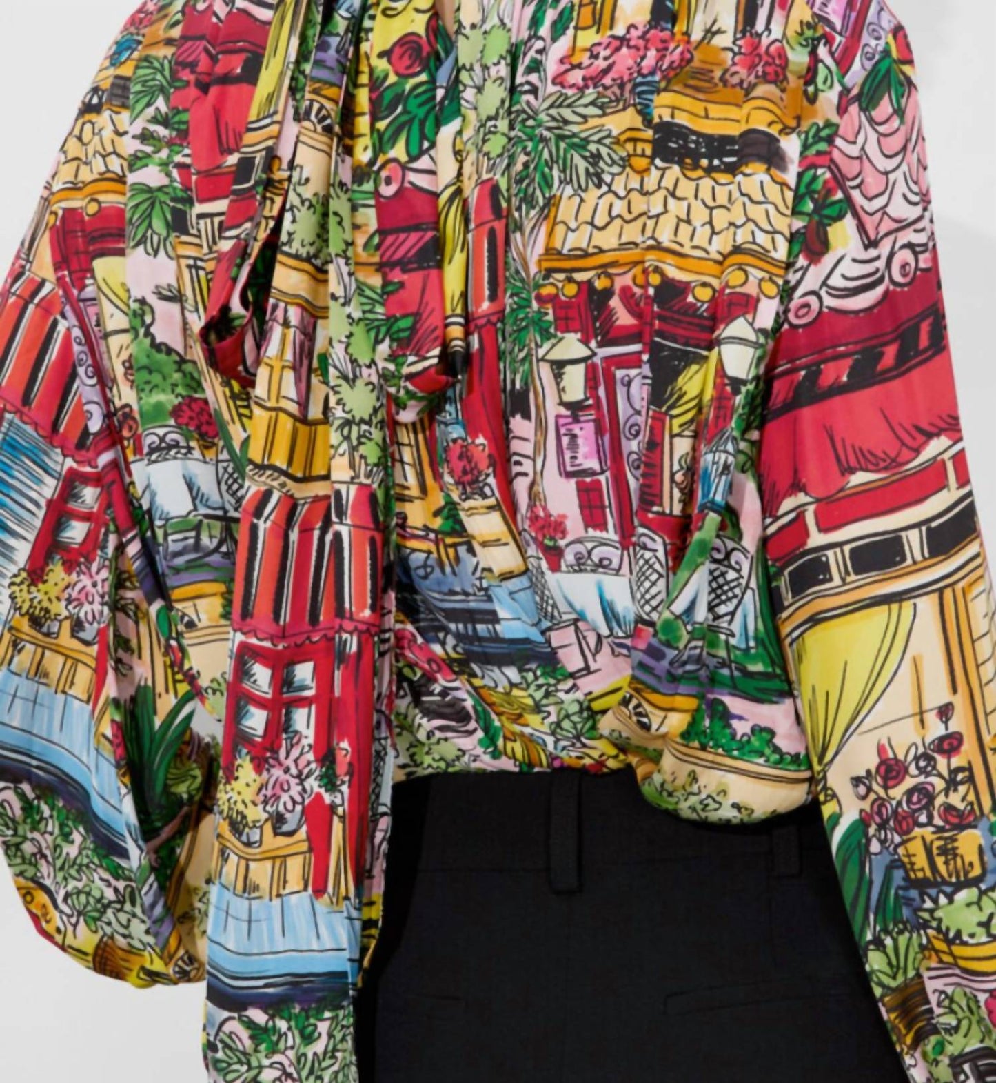 Alice + Olivia - Women's Gertrude Tie Blouse