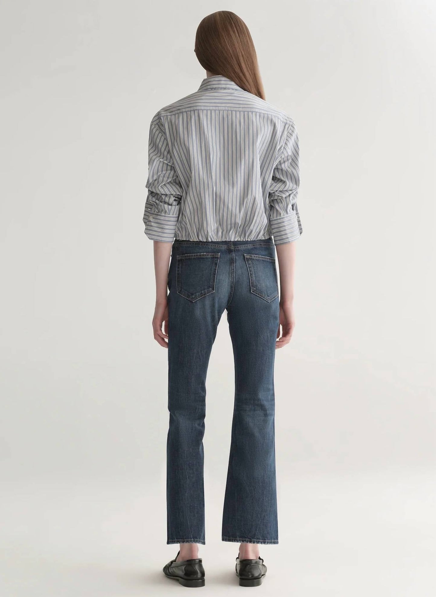 A.L.C. - Leo Stripe Cropped Top
