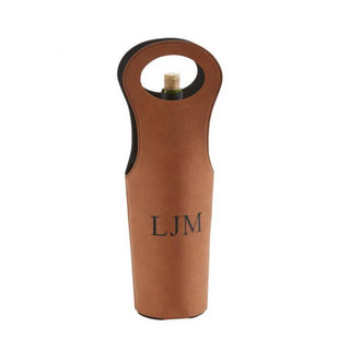 Creative Gifts International - Leatherette Wine Holder - 14.5"