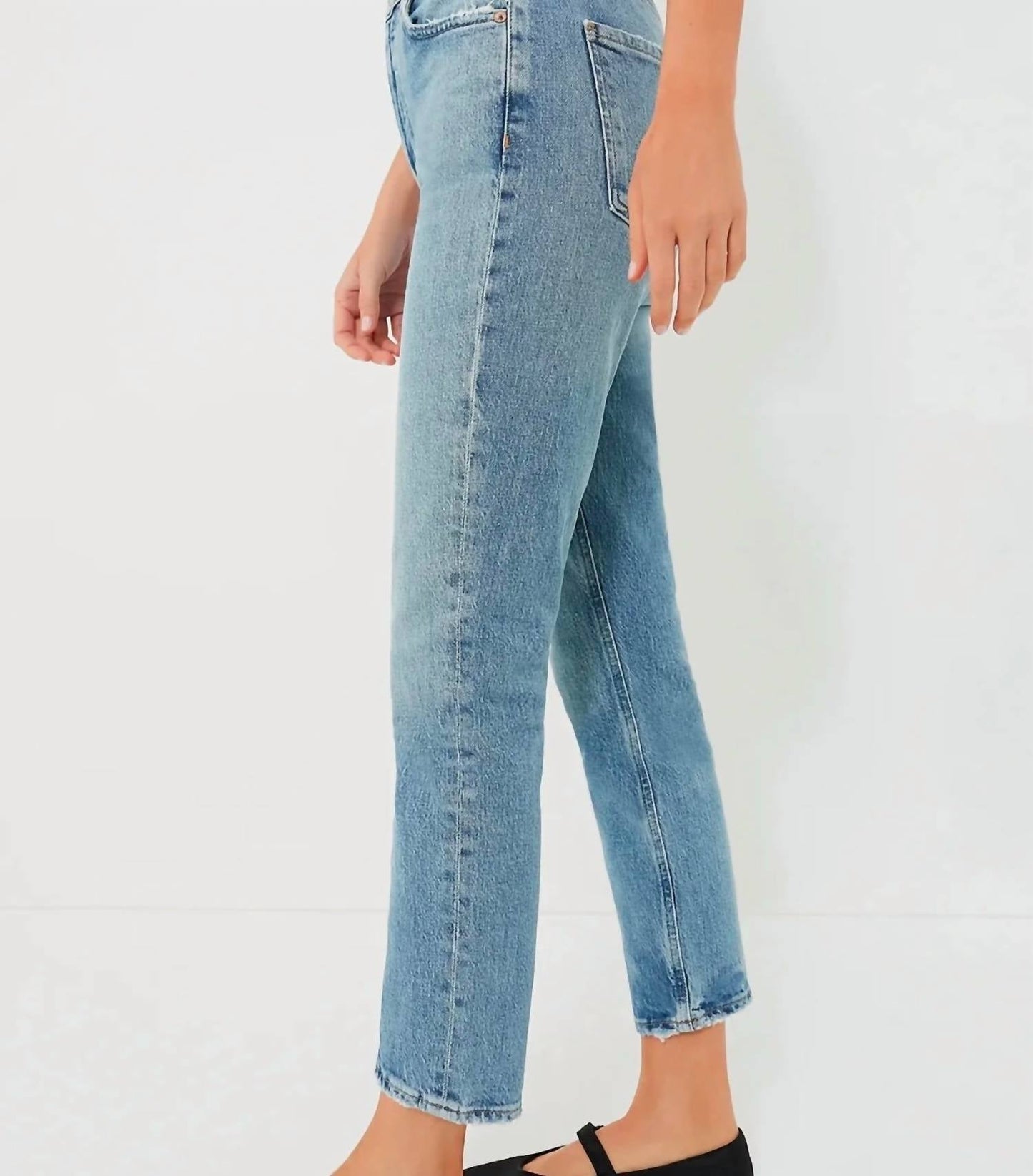 Agolde - Riley long high rise straight leg jeans