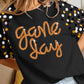 Bibi - Game Day Metallic Letter Top