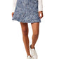 Apricot - Textured Tweed Ruffle Skirt