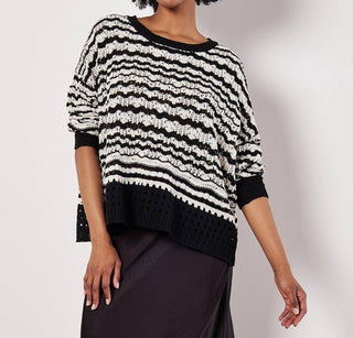 Apricot - Skyline Stripe Sweater