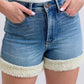 Judy Blue - High Waisted Tummy Control Shearling Cuff Shorts