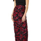 Adrianna Papell - Embroidered Off-the-shoulder Short Sleeve Bodice Gown