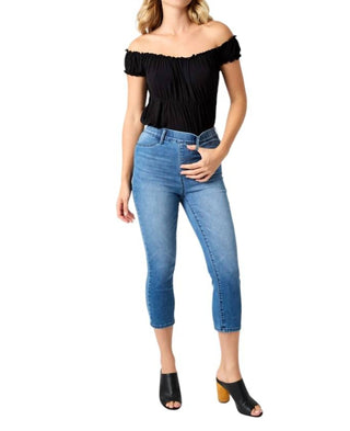 Judy Blue - HIGH WAIST PULL ON CAPRI DENIM