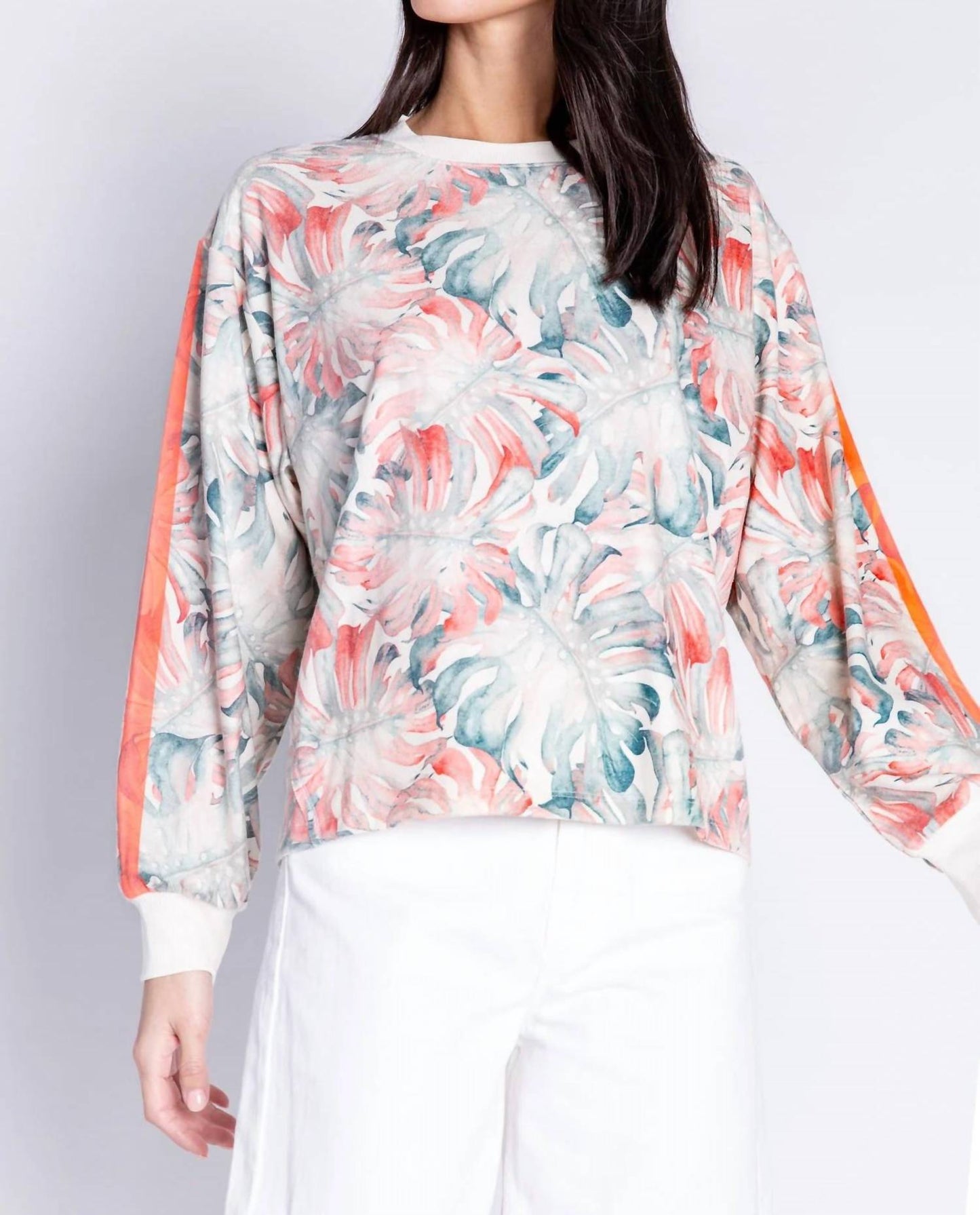 Pj Salvage - Tropic Like It's Hot Long Sleeve Lounge Top