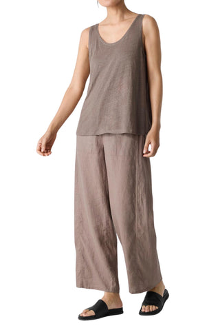 Eileen Fisher - Organic Linen Jersey Scoop Neck Tank Top
