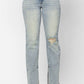 Judy Blue - High Waist Destroyed & Inseam Slit Straight Denim Jeans
