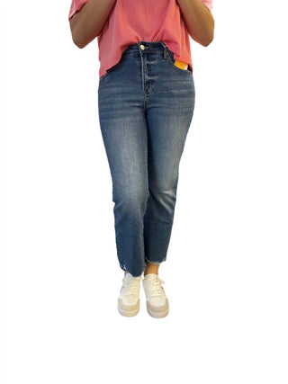Risen - High Rise Relaxed Straight Jeans