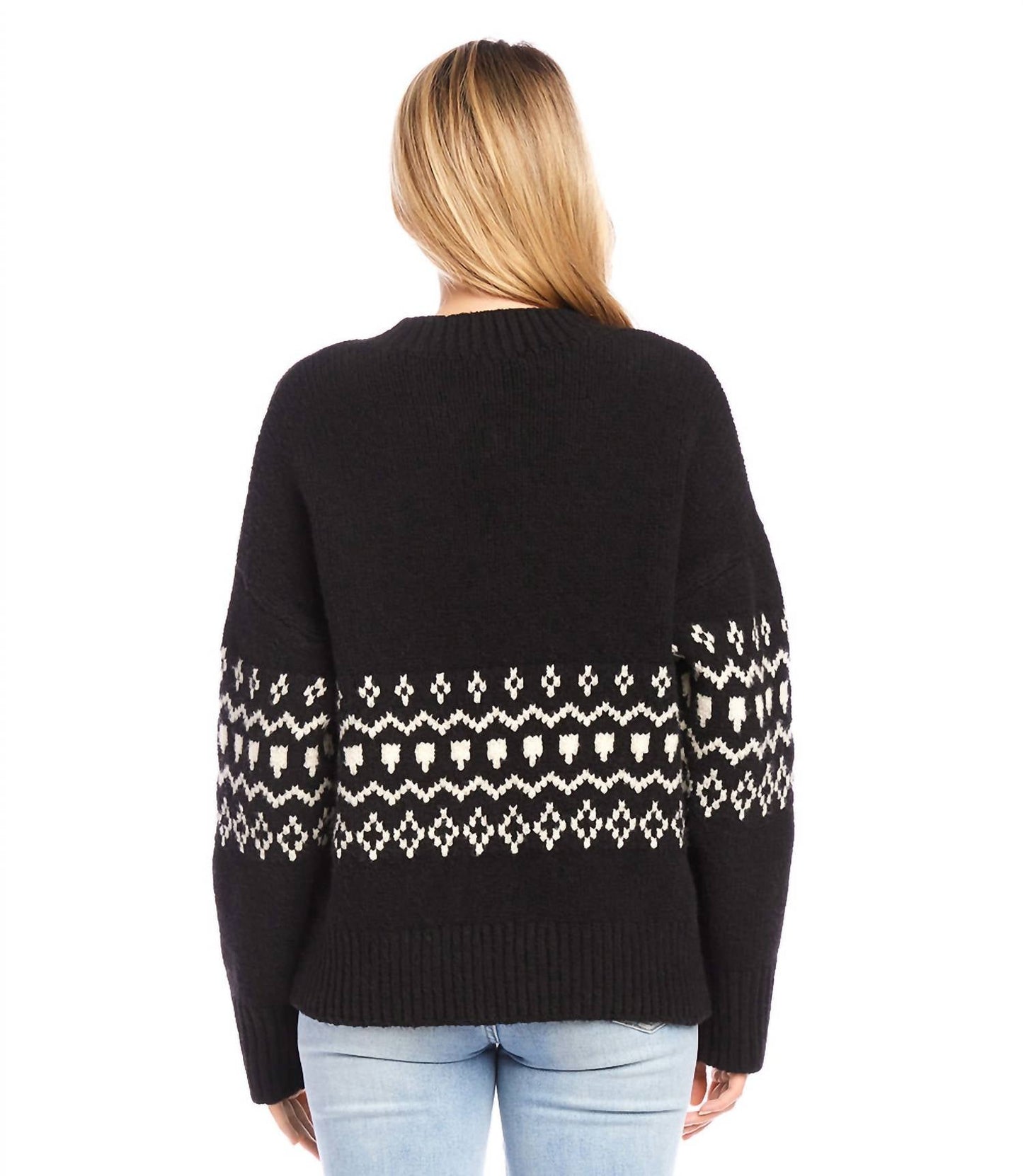 Karen Kane - Jacquard Sweater Cardigan