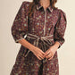 &Merci - Blanket Stitch Floral Mini Dress