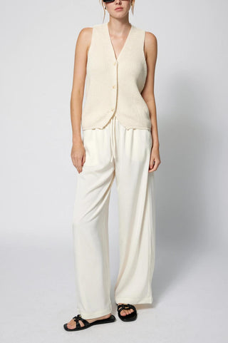 Amanda Maria - Satin Drawstring Pant