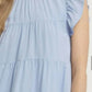 Entro - Mock Neck Ruffle Dress