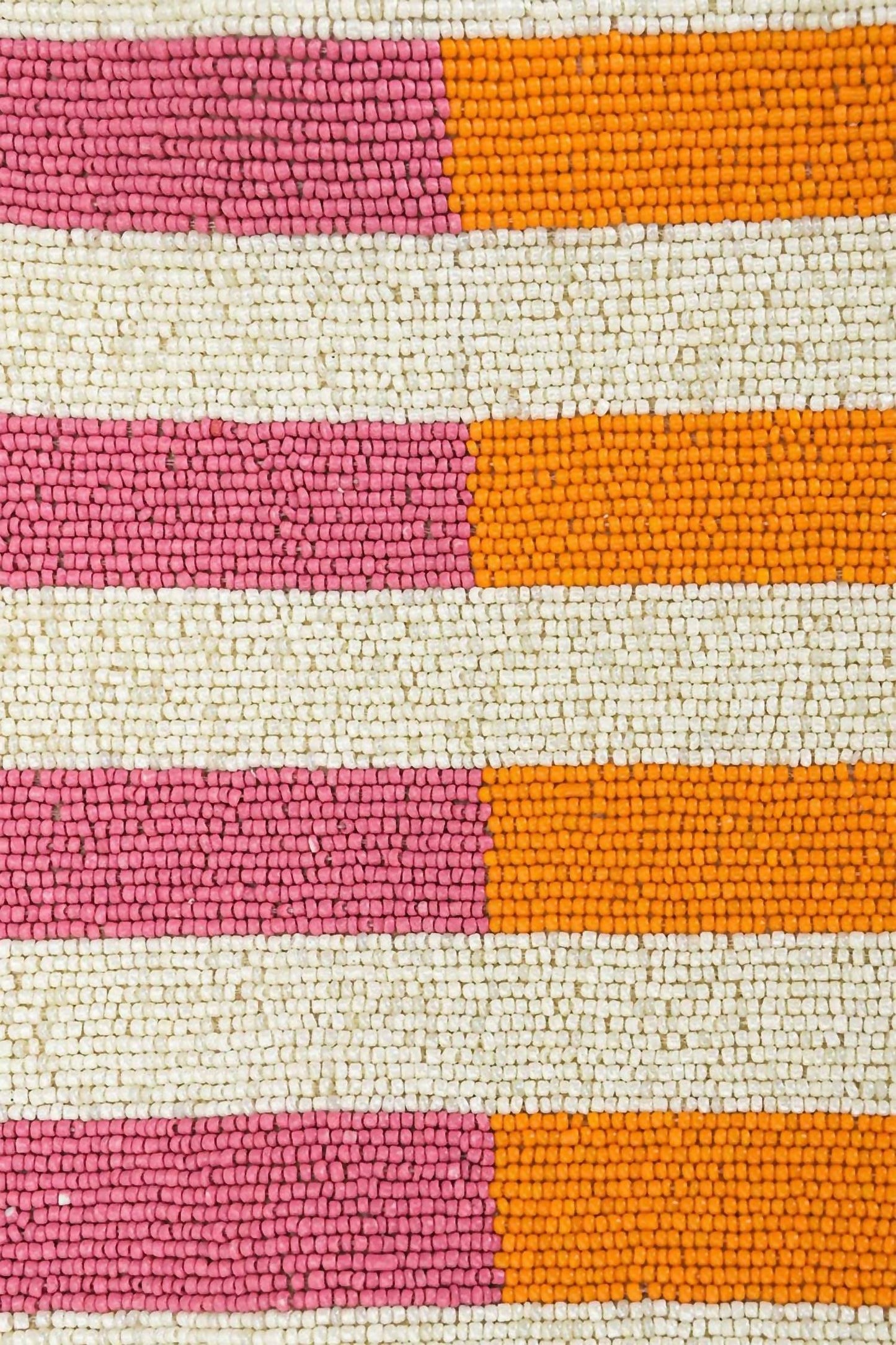 America & Beyond - Women's Candy Stripes Embellished Shoulder Bag