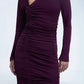 Dāl The Label - Ruched Asymmetric Midi Dress