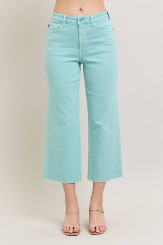 Judy Blue - High Waist Wide Leg Crop Jean
