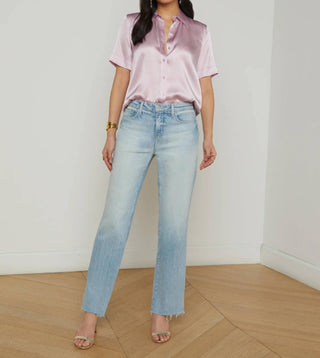 L'Agence - Ellah Short Sleeve Blouse