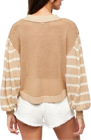 Free People - BETWEEN THE LINES STRIPE SWEATER