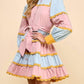 Tcec - Striped Scallop Dress