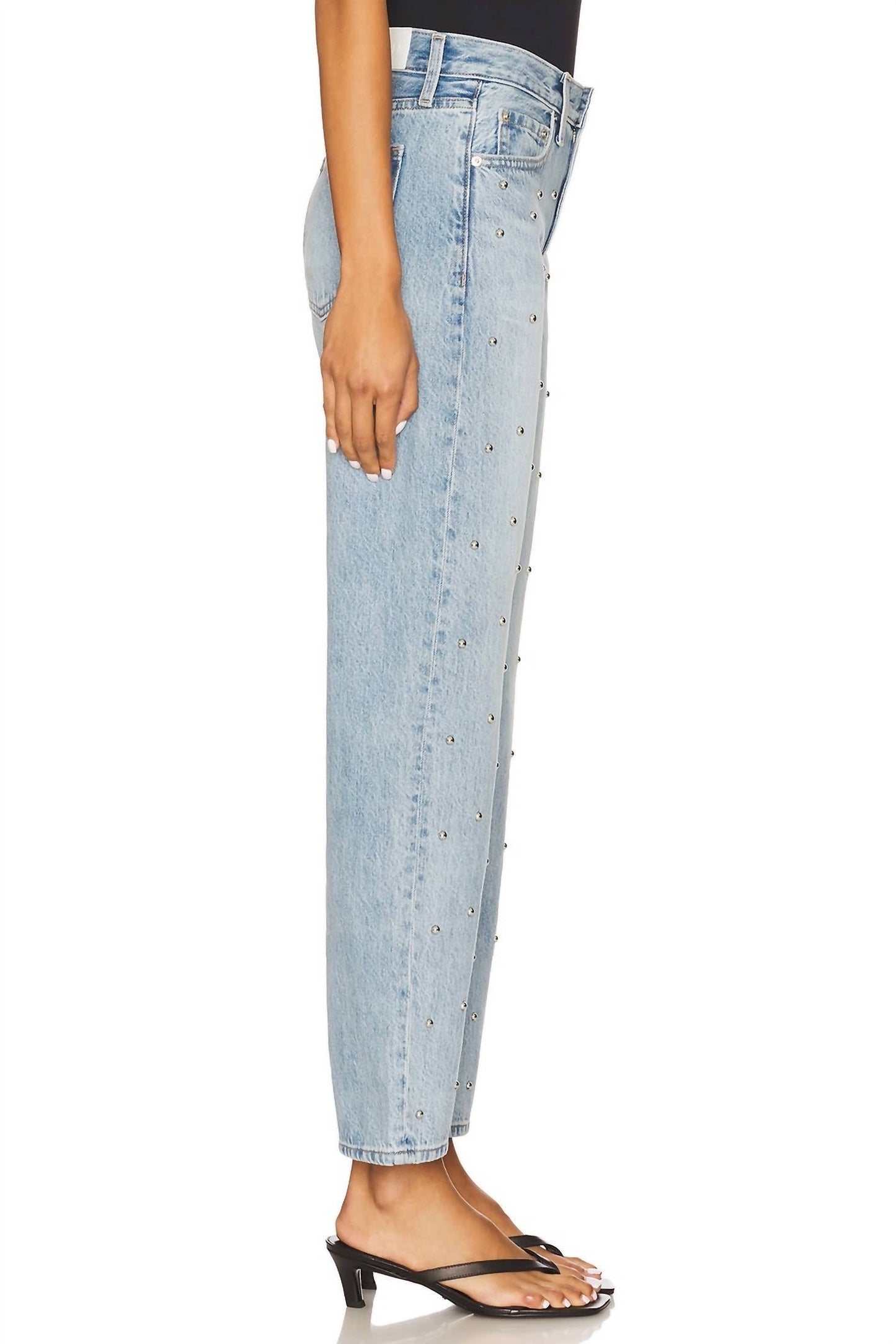 Pistola - Lexi Mid Rise Bowed Straight Jeans