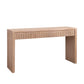 Modern Console Table with 4 Drawers – 59.2" Entryway Table in Natural Wood Finish