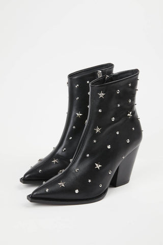 The Kooples - STAR STUDDED LEATHER BOOTS