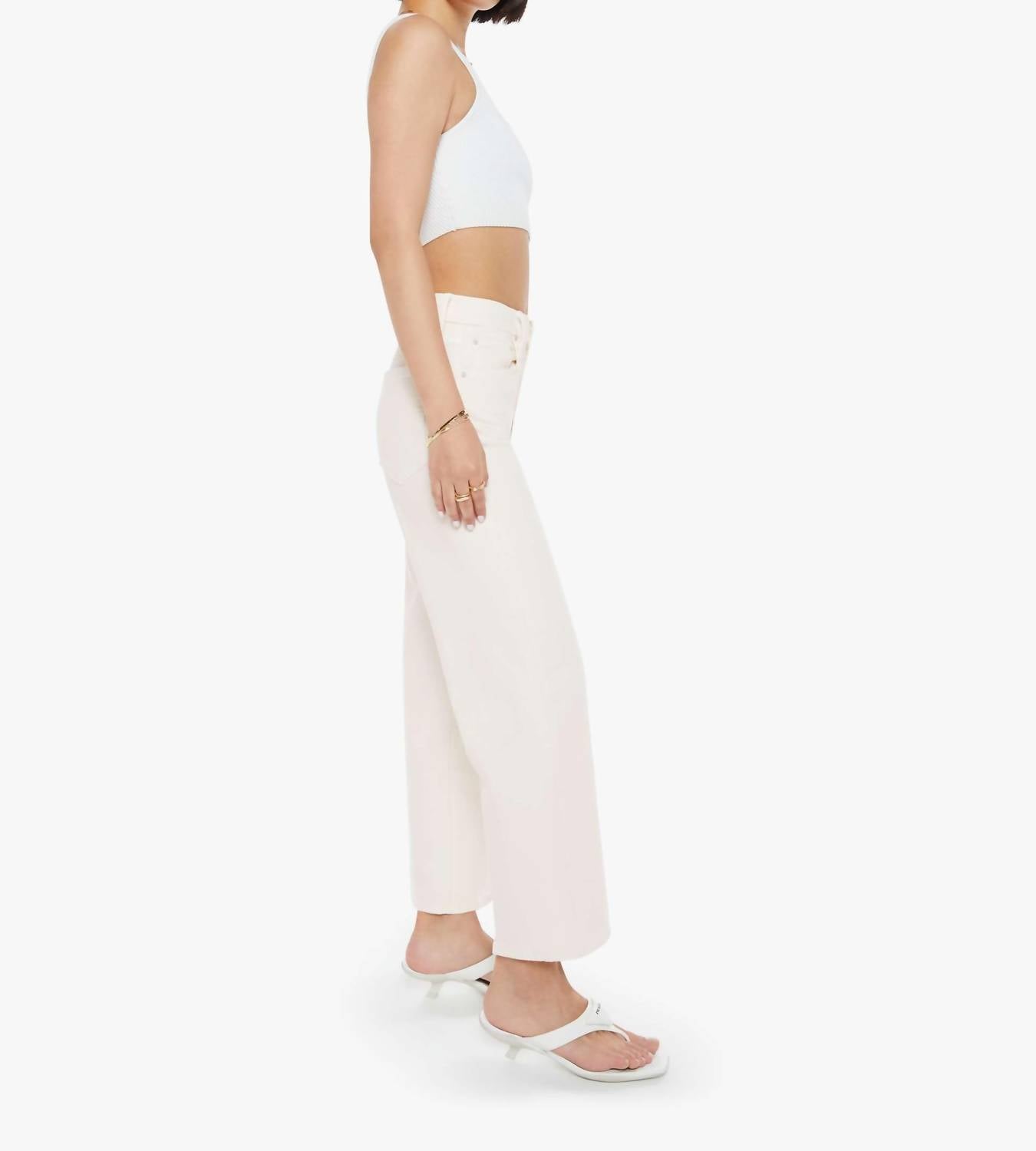 Mother - Rambler Zip Ankle Wide Straight Leg