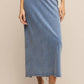 Z Supply - Women's Gail Jersey Denim Midi Skirt - Plus