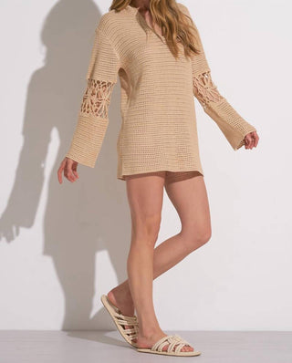Elan - Crochet Sleeve Tunic