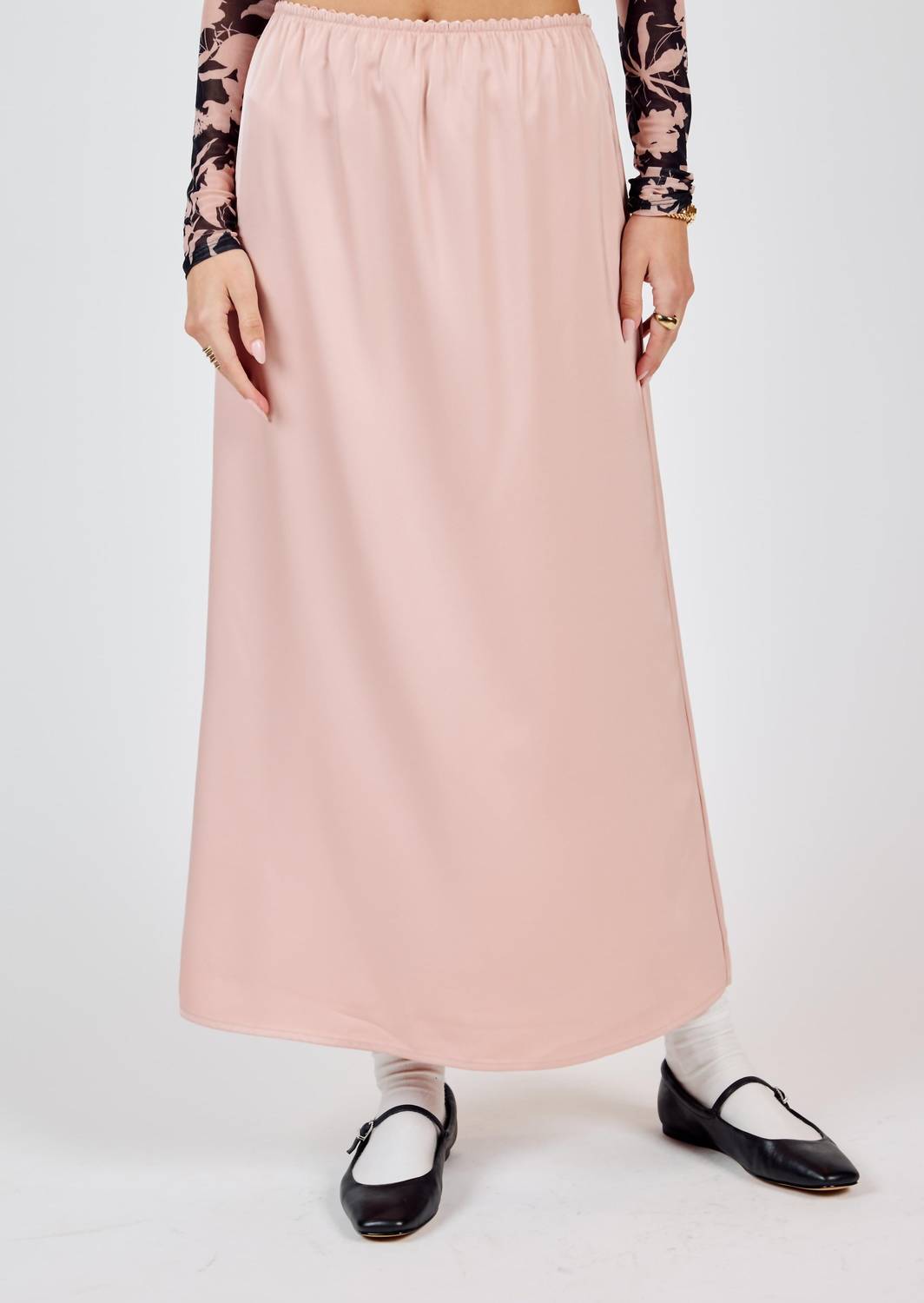 Sadie & Sage - Mood Boost Stretch Waist Maxi Skirt