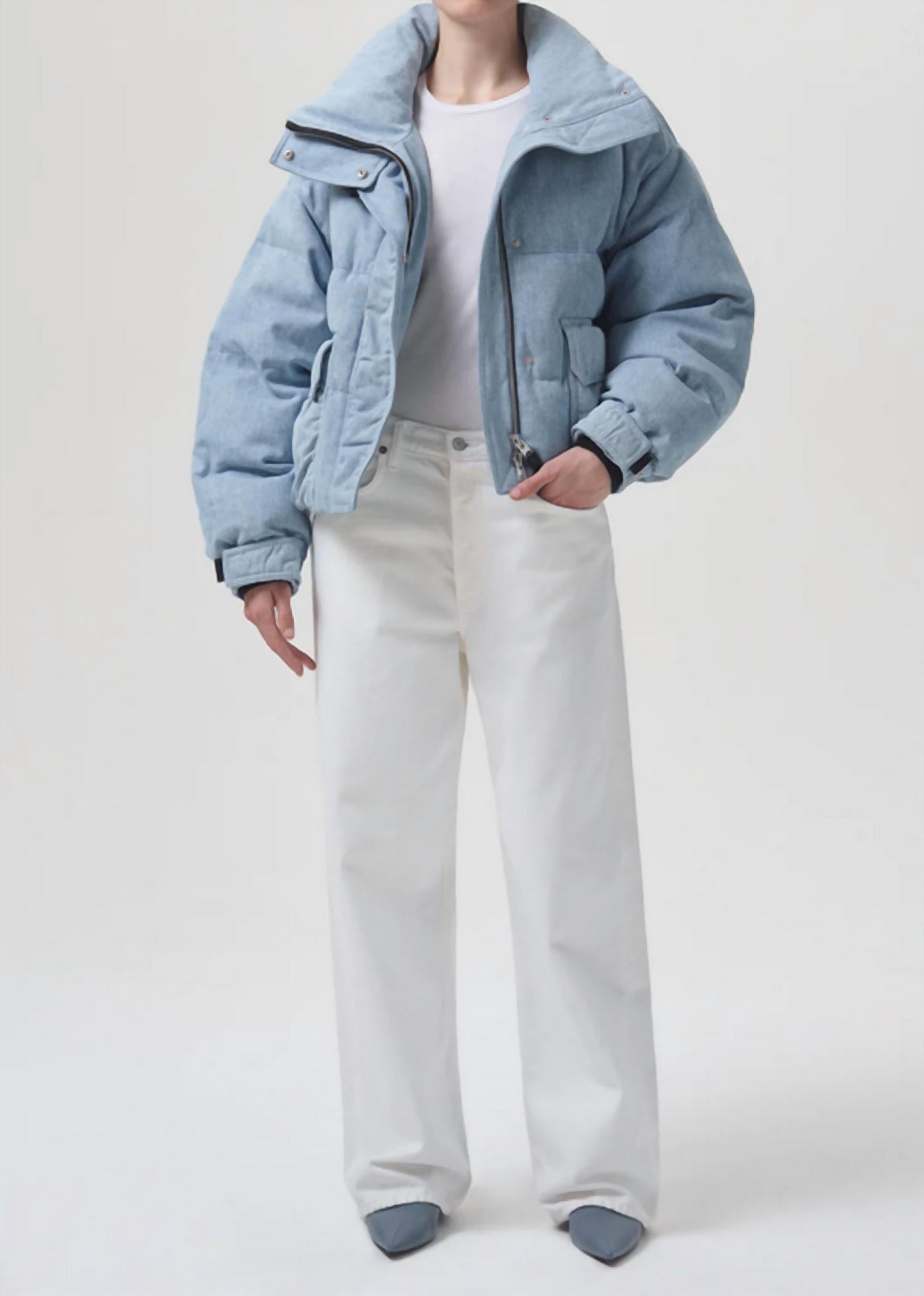 Agolde - Nova Denim Puffer Jacket