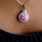 Allyanna Gifts - Women's Sterling Silver Circle Opal Necklace