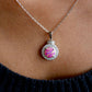 Allyanna Gifts - Women's Sterling Silver Circle Opal Necklace
