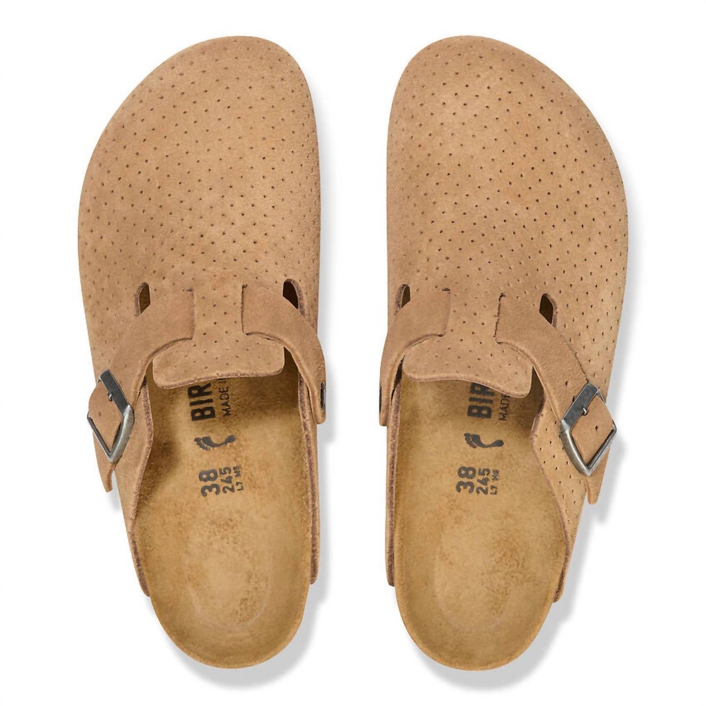 Birkenstock - Men's Boston Suede Embossed Clogs