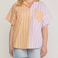 Entro - Striped Color Block Top