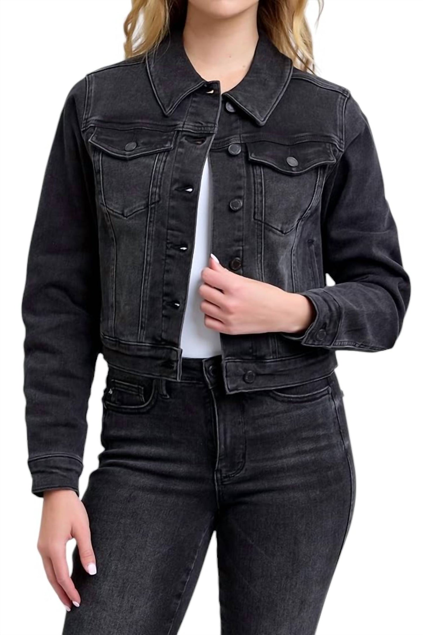 Judy Blue - Mid Length Denim Jacket
