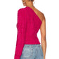 For Love & Lemons - QUINN ONE SHOULDER SWEATER