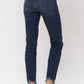 Judy Blue - Mid Rise Chopped Hem Relaxed Denim Jeans