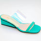 All Black - Women Clear Fish Wedge